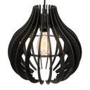 Ver imagem 2 de Pendente Lótus Poptem com lâmpada st58 127v preto
