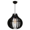 Ver imagem 1 de Pendente Lótus Poptem com lâmpada st58 127v preto