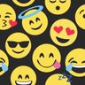 Papel de Parede Emoji Dark - 0,58 x 2,50 metros - 1