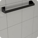 Ver imagem 4 de Porta Toalha de Banho Adesivo 3m Banheiro Parede Preto Df