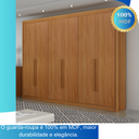 Ver imagem 6 de Guarda-roupa Casal 100% Mdf 6 Portas 6 Gavetas Diamante Leifer Móveis:cinamomo