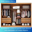 Ver imagem 4 de Guarda-roupa Casal 100% Mdf 6 Portas 6 Gavetas Diamante Leifer Móveis:cinamomo