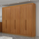 Ver imagem 1 de Guarda-roupa Casal 100% Mdf 6 Portas 6 Gavetas Diamante Leifer Móveis:cinamomo