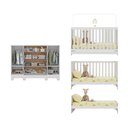 Ver imagem 5 de Berço Americano 3 em 1 com Cômoda 2 Portas 4 Gavetas Fofura Multimóveis Mp4728 Branco