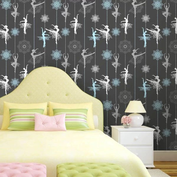 Papel de Parede Bailarinas - 0,58 x 2,50 metros - 2