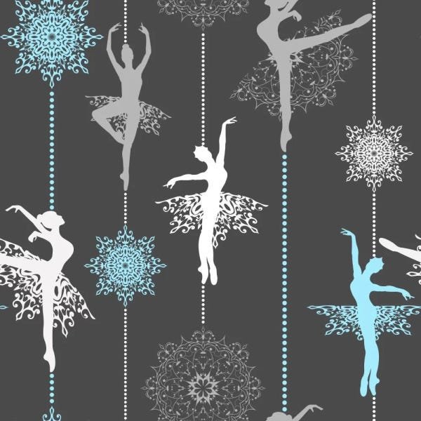 Papel de Parede Bailarinas - 0,58 x 2,50 metros - 1