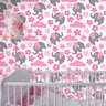 Papel de Parede Elefante Flores - 0,58 x 2,50 metros - 2