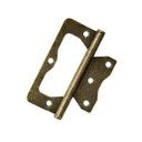 Ver imagem 2 de Kit 3 Dobradiça Sobrepor P/ Porta Ouro Velho 4" X 3" Loth