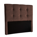 Ver imagem 1 de Cabeceira Casal Marrom Veludo Fit Nature 138x136