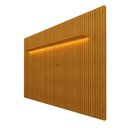 Ver imagem 2 de Painel Ripado Para Sala TV Até 85 Polegadas Com LED E Prateleira Naturale Notável Shop JM