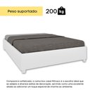 Ver imagem 5 de Cama Casal em MDP 193cm x 144cm Mônaco Branco