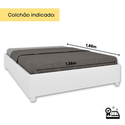 Cama Casal 193cm x 144cm em MDP Mônaco   - 4