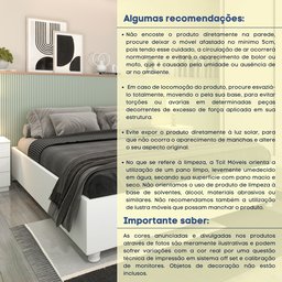 Cama Casal 193cm x 144cm em MDP Mônaco   - 7