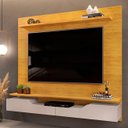Ver imagem 2 de Painel Tv 60 Pol 160cm Bancada Suspensa Trego D04 Cedro/bali - Mpozenato
