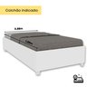 Cama Solteiro em MDP 94cm x 193cm Mônaco   - 2