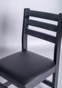Ver imagem 5 de Kit 4 Cadeira Fixa Estofada de Madeira Cor:preto
