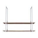 Ver imagem 4 de Nicho Branco Prateleira Suspensa Teto Cozinha Madeira 1.20mt