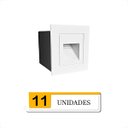 Ver imagem 2 de 11 Balizador de Parede Branco Mini Embutido Garagem Lup75