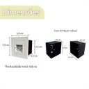 Ver imagem 7 de 11 Balizador de Parede Branco Mini Embutido Garagem Lup75