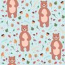 Papel de Parede Bear Cute Boy - 0,58 x 2,50 metros - 1