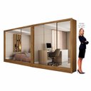 Ver imagem 4 de Closet Casal Duplo Dubai 6 Portas Premium 6 Gavetas