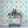Papel de Parede Flamingos Flower - 0,58 x 2,50 metros - 2