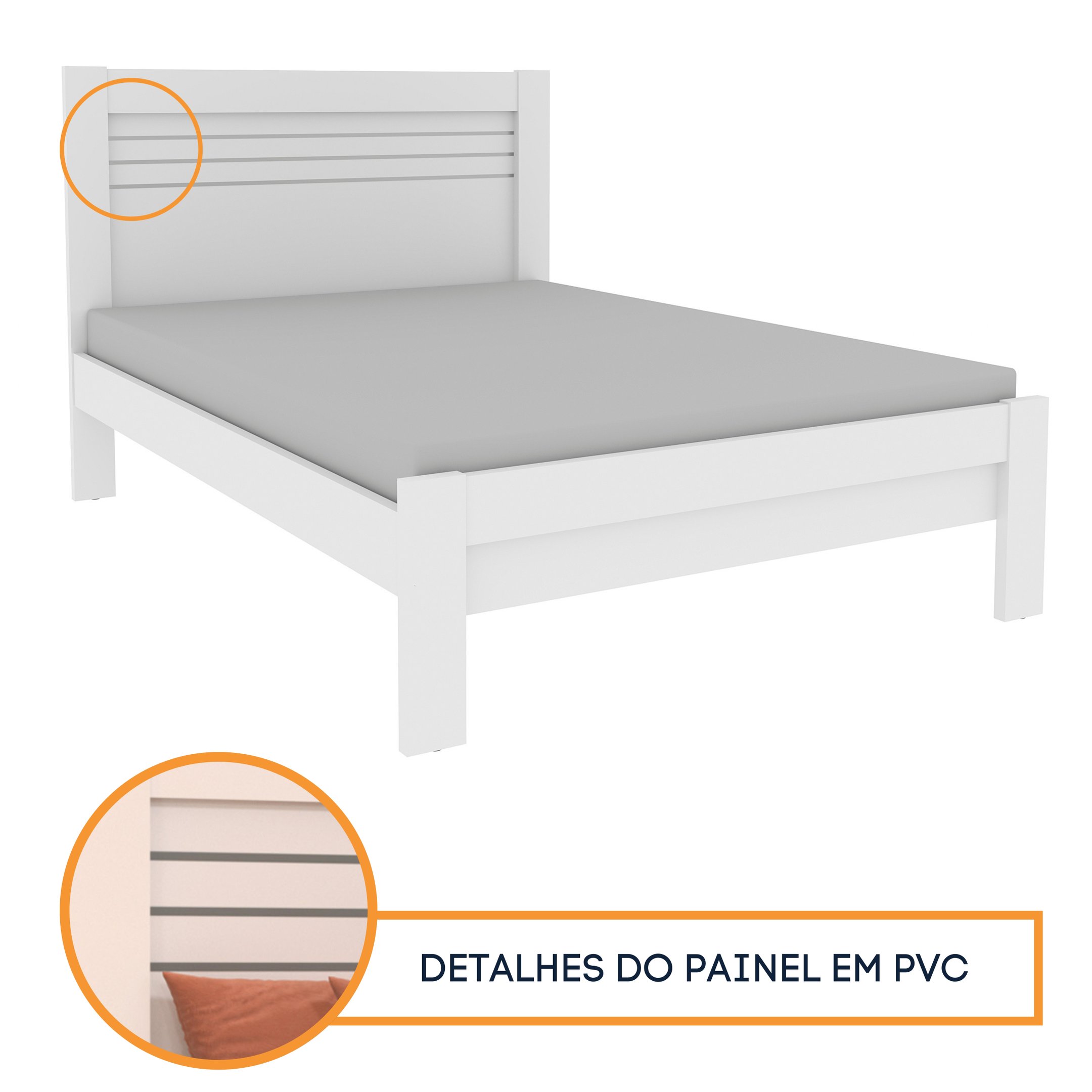 Cama Casal MDF Safira   - 5