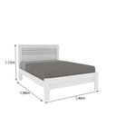 Ver imagem 3 de Cama Casal 100% MDF Safira Branco/Neve