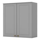 Ver imagem 1 de Armário Aéreo 2 Portas 80 Cm Americana Cinza – Henn