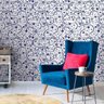 Papel de Parede Flora Navy - 0,58 x 3,00 metros - 2