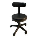 Ver imagem 1 de Cadeira Mocho Giratória Para Clinicas Base Preta Preto