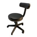 Ver imagem 2 de Cadeira Mocho Giratória Para Clinicas Base Preta Preto