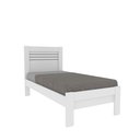 Ver imagem 2 de Cama Solteiro 100% MDF Safira Branco/Neve