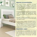 Ver imagem 7 de Cama Solteiro 100% MDF Safira Branco/Neve