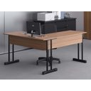 Ver imagem 3 de Mesa em L com 2 Gavetas com Chave Empresa - Montana