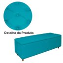 Ver mais imagens de Kit Cabeceira e Calçadeira com Baú 140 Cm Casal Diana Suede Azul Turquesa - Fina Mobília
