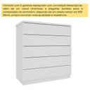 Ver imagem 7 de Cômoda 5 Gavetas 86cm Premium Branco/Neve