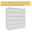 Ver imagem 7 de Cômoda 5 Gavetas 86cm Premium Branco/Neve