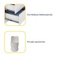 Ver imagem 4 de Mesa de Cabeceira 3 Gavetas 45cm Veronna Branco