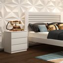 Ver imagem 1 de Mesa de Cabeceira 3 Gavetas 45cm Veronna  