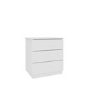 Ver imagem 2 de Mesa de Cabeceira 3 Gavetas 45cm Veronna Branco