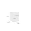 Ver imagem 3 de Mesa de Cabeceira 3 Gavetas 45cm Veronna  
