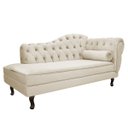 Ver imagem 3 de Kit Diva Recamier Diana 140cm Lado Esquerdo e 01 Poltrona Classic Suede - Doce Sonho Móveis RECAMIER