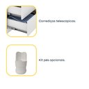 Ver imagem 4 de Mesa de Cabeceira 3 Gavetas 45cm Veronna Branco