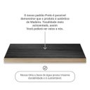 Ver imagem 7 de Mesa Escritório Madeira Preto Retro 2 Gavetas 1 Nicho Kim Idimex