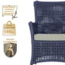 Ver imagem 4 de 4 Poltronas Igapó Alumínio Micro Pintura Marrom Corda Náutica Estofado 3