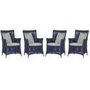 Ver imagem 1 de 4 Poltronas Igapó Alumínio Micro Pintura Marrom Corda Náutica Estofado 3