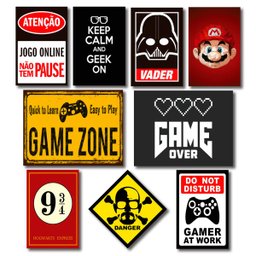 Kit Placas Decorativas Geek Nerd Frases Mdf - 9 Placas - 1