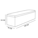 Ver imagem 5 de Calçadeira Baú Estofada King 1,95m Vancouver Boucle Luxo