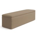 Ver imagem 2 de Calçadeira Baú Estofada King 1,95m Vancouver Boucle Luxo